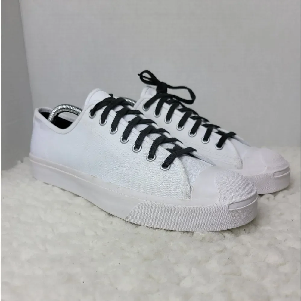 Converse x Jack Purcell Men's Low Top Sneaker Size 10.5 White Canvas Shoes - Picture 1 of 12